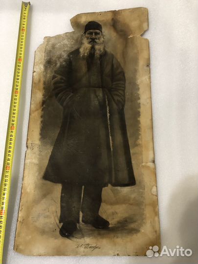 Старинная фотография картина Неизвестный мужчина с