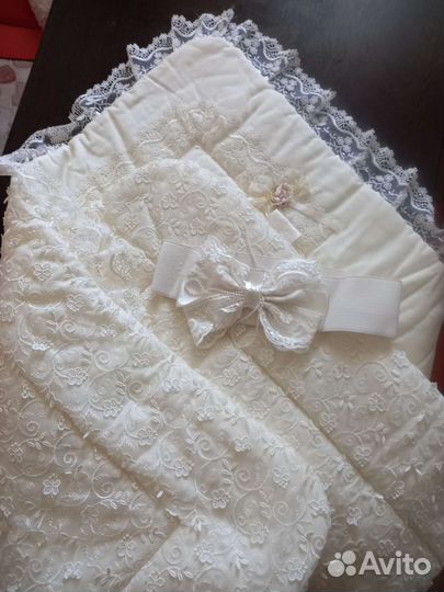 Конверт одеяло на выписку зима