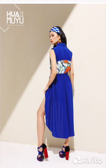 Новое Летнее шифоновое платья gucci без рукавов