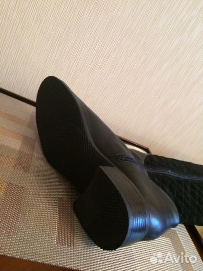 Сапоги осень -зима кожа 38 размер