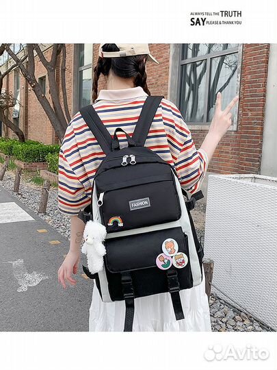 Рюкзак школьный новый 4 в 1