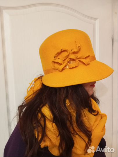 Шляпа фетровая женская