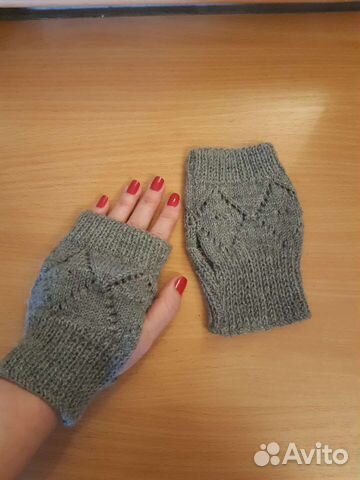 Перчатки без пальцев митенки