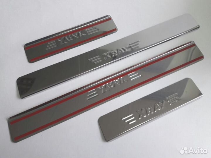 Накладки на пороги LADA Xray (хром)