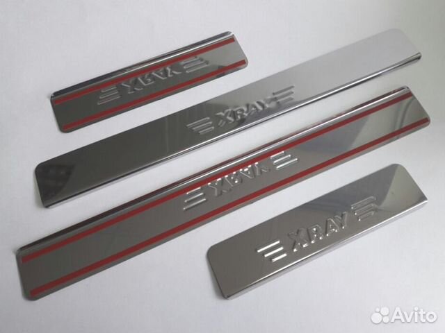 Накладки на пороги LADA Xray (хром)
