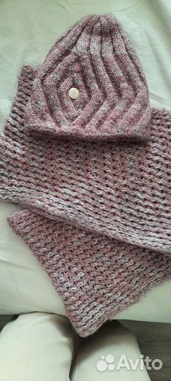 Женский шарф и шапка