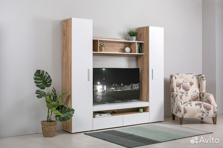 Тумба под тв (телевизор) белая новая