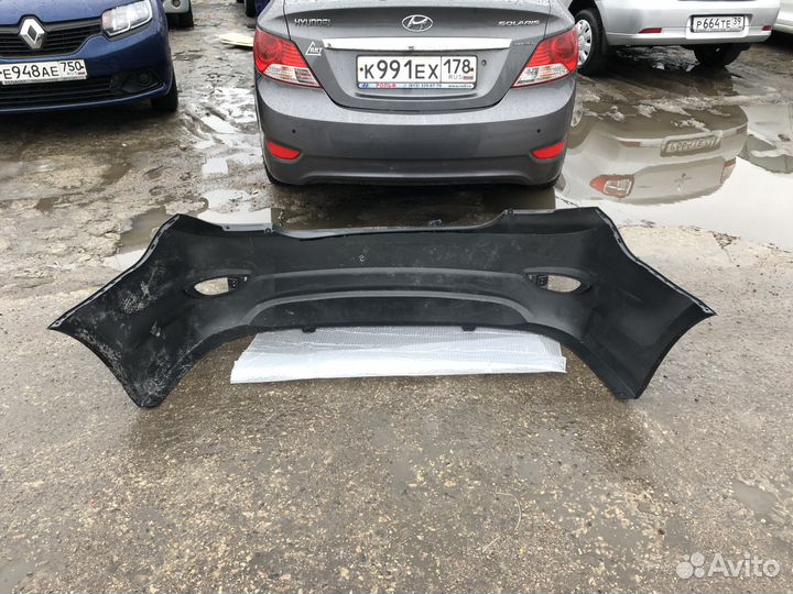 Бампер Задний Хендай Солярис 2010-2014 год