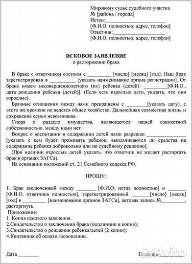 Грамотное составление искового заявление в суд