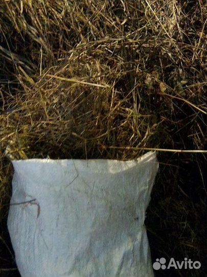 Сено в мешках