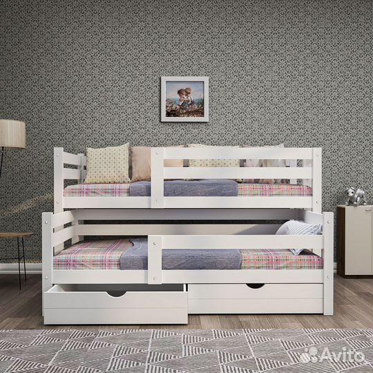 Двухъярусная кровать береза