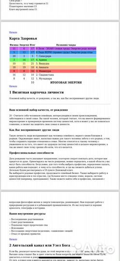 Матрица Судьбы по дате рождения (полный разбор)