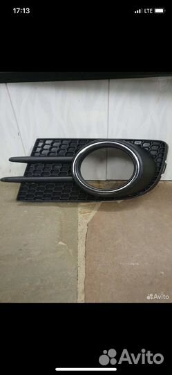 Решетка туманок хром Tiguan 1 рестайлинг