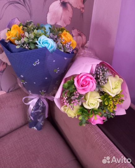 Букет из мыльных роз выпускной