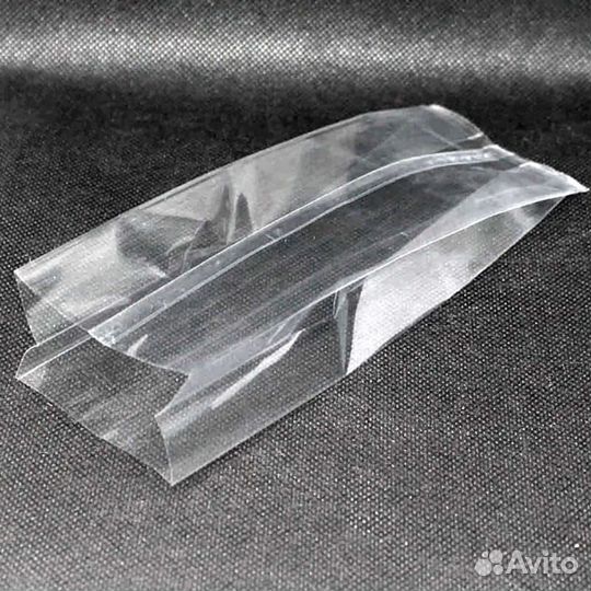 Бопп-пакет, прозрачный, двухшовный с центр. швом