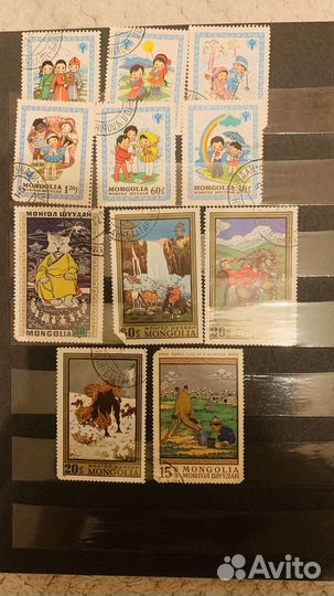 Альбомы с марками разных стран и СССР