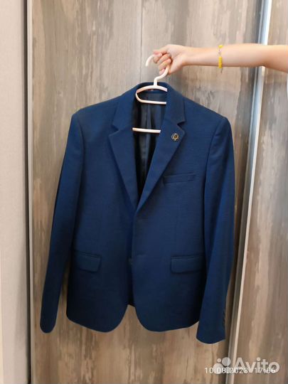 Пиджак школьный для мальчика 158
