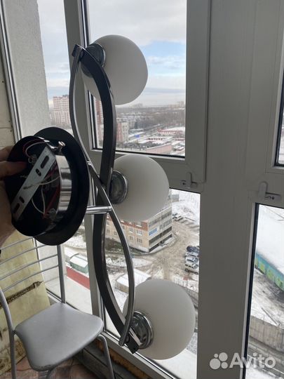 Люстра потолочная бу