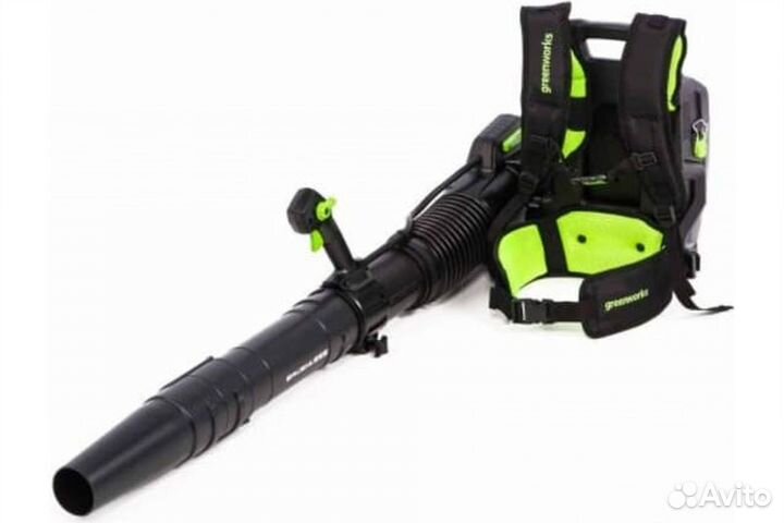 Воздуходув аккумуляторный ранцевый Greenworks 82 V