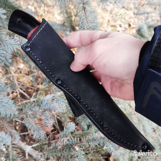 Нож Гюрза из дамасской стали