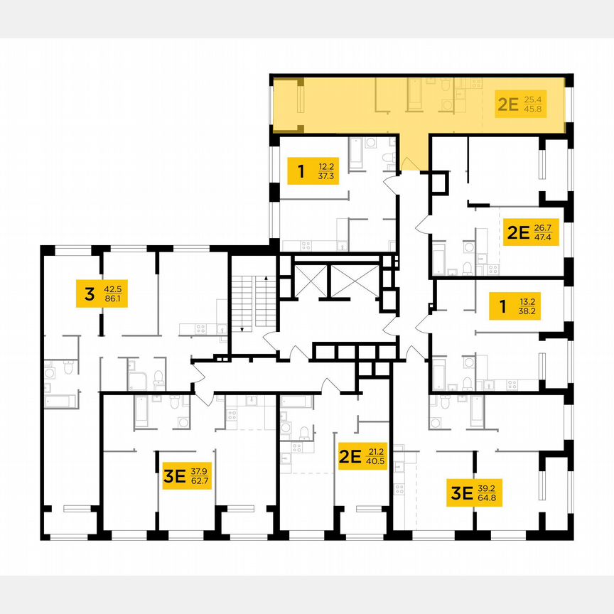 1-к. квартира, 43,5 м², 14/17 эт.
