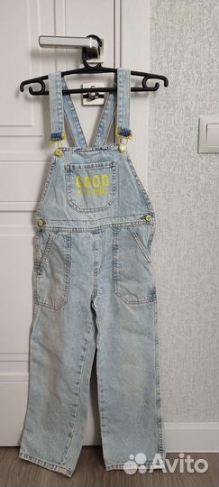 Джинсовый комбинезон для девочки 122