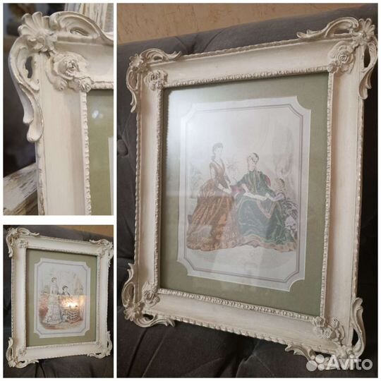 Ангел (2шт) Картина в рамке кролик фоторамка багет