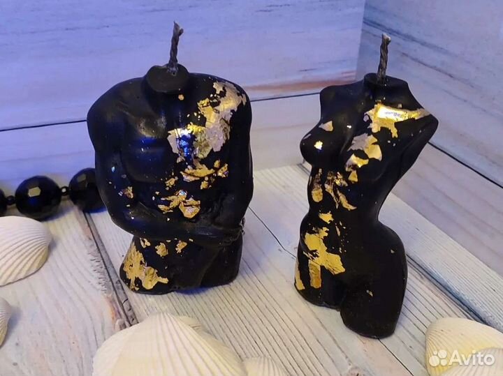 Свечи пара бюст мужской и женский