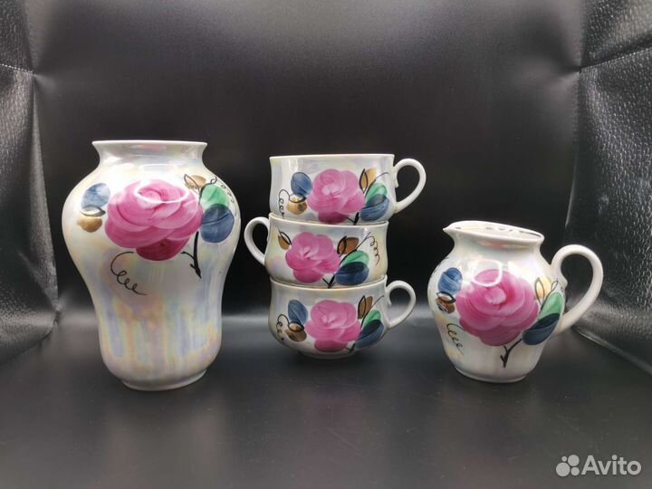 Сервиз чайный Розы Перламутр Дулево Неполный