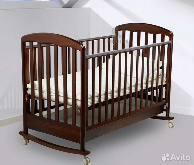 Детская кроватка carlo пополини с матрасом