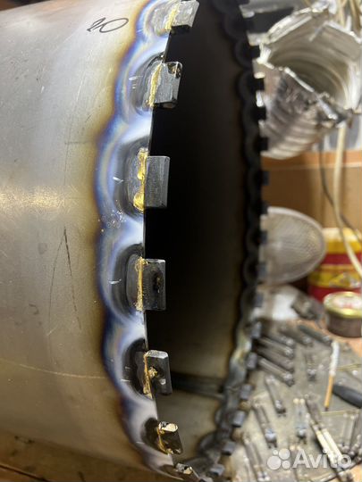 Восстановление алмазных коронок. Напайка