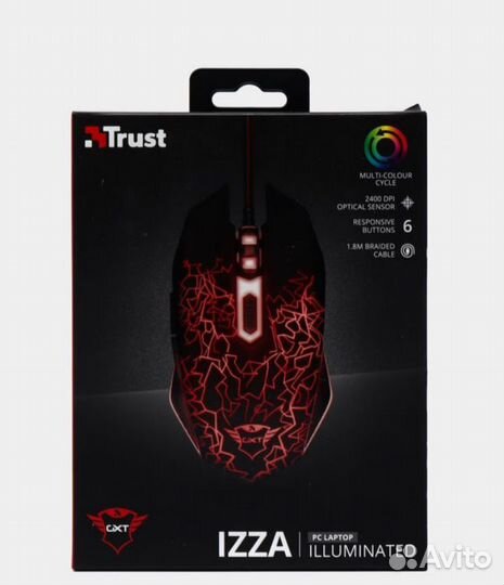 Игровая мышь trust GXT 105 izza