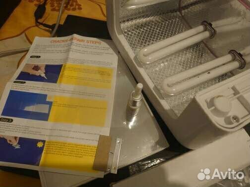 Набор Ремонта Стекла скола трещин UF Лампа Клей Св