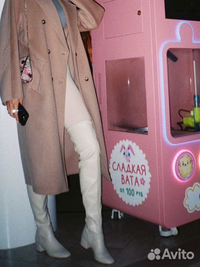 Ботфорты бежевые