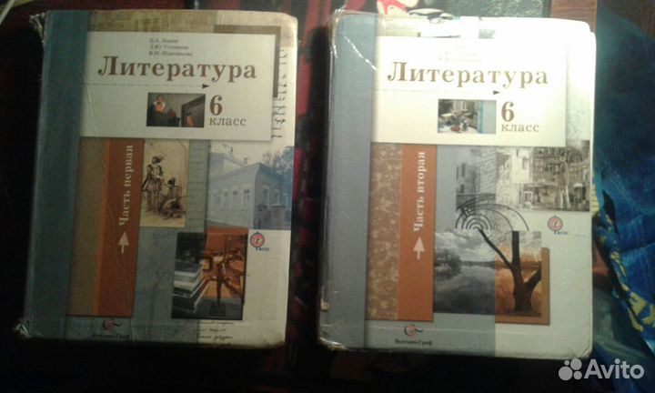 Продаю учебники Б/У. 6 класс. Литература в двух ча