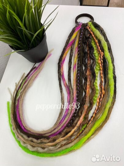 Дреды на резинке, афрорезинка, дредорезинка