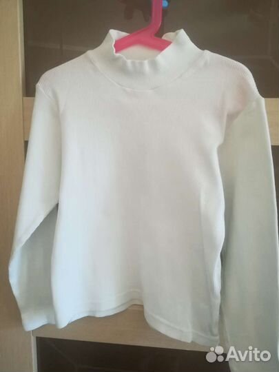 Рубашка голубая 128 рост