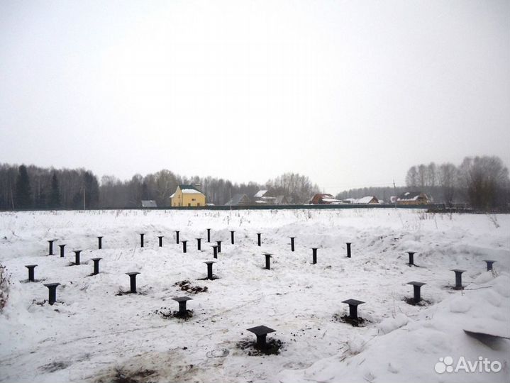 Винтовые сваи Монтаж