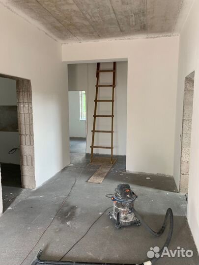 Механизированная штукатурка, шпатлевка, покраска