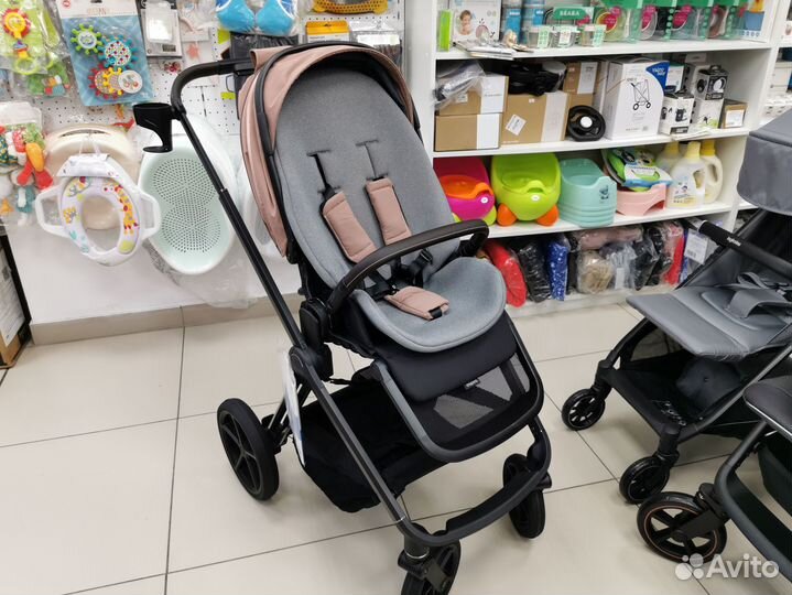 Коляска 2 в 1 Espiro Miloo 08, Pink love story