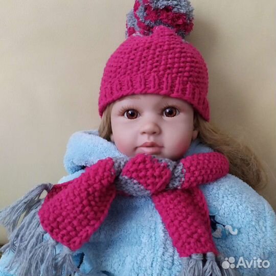 Теплая одежда для куклы 60 см