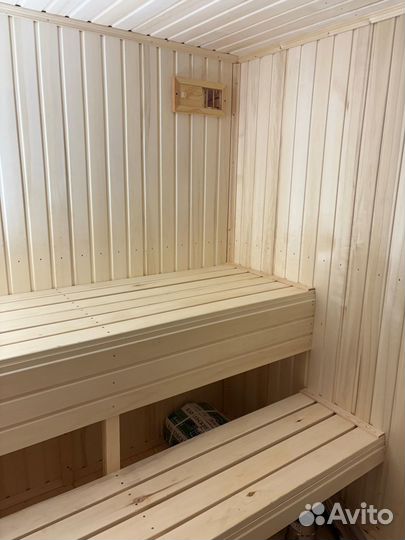 Перевозная баня из бруса 2.3 x 4 м