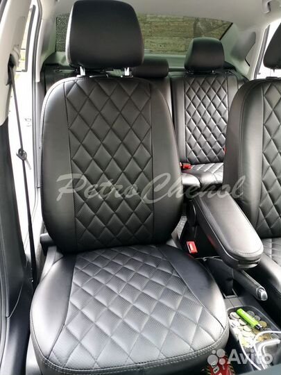 Чехлы на Фольксваген Поло Ромб