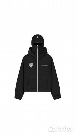 Scr zip-mask hoodie