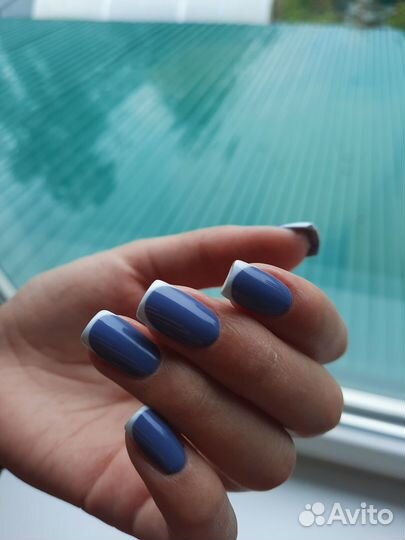 Маникюр покрытие гель лаком наращивание
