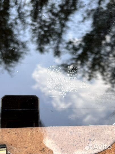 Стекло двери заднее левое Lifan X60