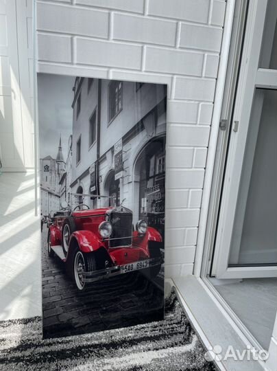 Картина на стекле «Ретро-автомобиль»