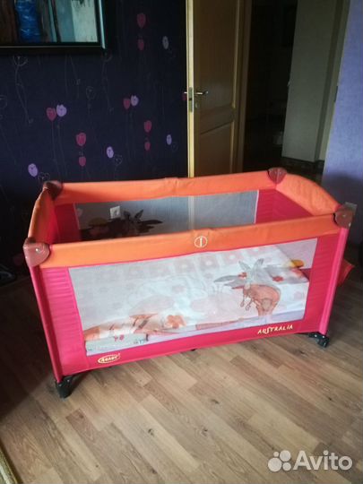 Детская кровать манеж с матрасом