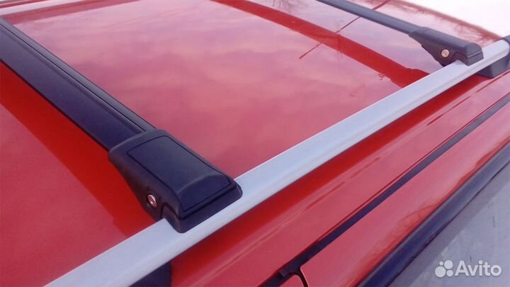 Багажник Turtle на высокие рейлинги черный