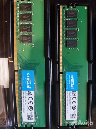 Оперативная память ddr4 2 по 8gb